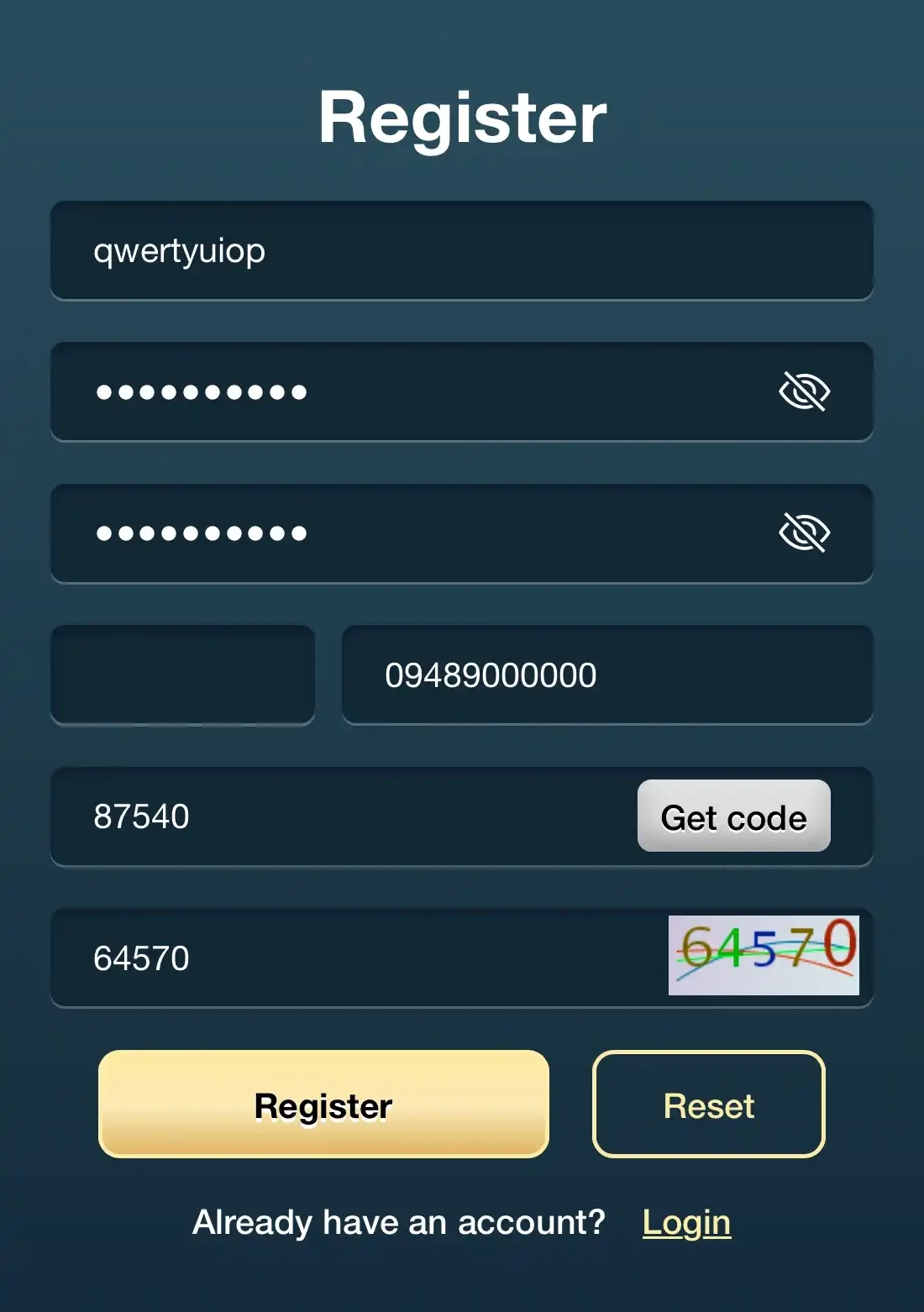 J8 registration bonus promotion for new casino players